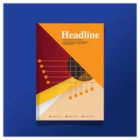 Diseño de folleto, Diseño moderno de portada, Informe anual, Folleto en A4. vector