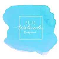 Blue abstract watercolor background. Watercolor element for card. Vector illustration.