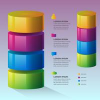 3D Infographic Element Infochart Planning Design vector