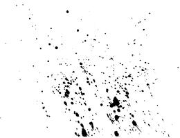 Abstract black ink splash watercolor, Splash watercolor spray texture isolated on white background. Vector illustration.