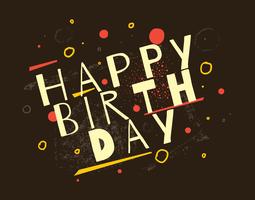 Happy birthday typography vector
