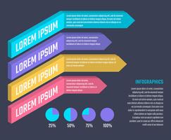 Elementos de infografía 3d vector