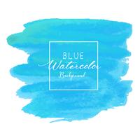 Blue abstract watercolor background. Watercolor element for card. Vector illustration.