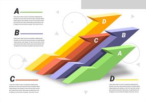 Elementos de infografía 3D vector