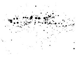 Acuarela negra abstracta del chapoteo de la tinta, textura del espray de la acuarela del chapoteo aislada en el fondo blanco. Ilustracion vectorial vector