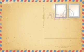 Tarjeta postal vector retro vintage design