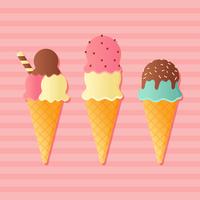 Vector de helado de verano