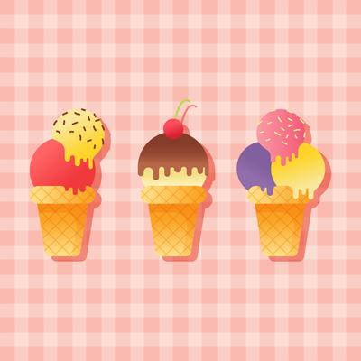 Summer Ice Cream Vector