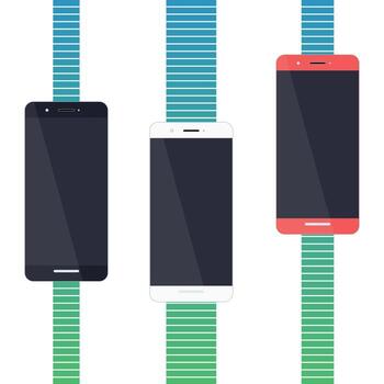 Smartphone Flat Design vector