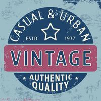 Casual urban vintage stamp vector