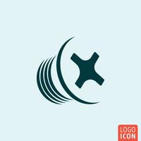 Screw icon template vector