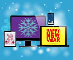 New year gift  vector