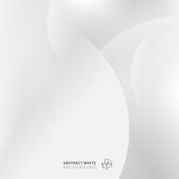 Círculos abstractos modernos recubiertos con luz y sombra sobre fondo de color blanco y gris. vector