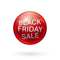 Black friday button vector