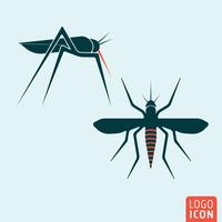 Mosquito icon isolated vector
