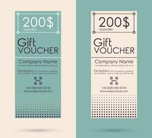 Gift voucher template vector