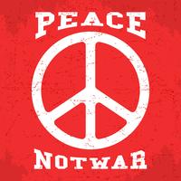 Vintage peace poster vector
