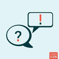 Speech bubble icon vector