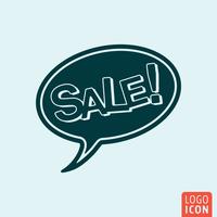 Sale speech bubble vector