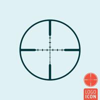 Target icon isolated vector