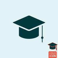 Student icon isolated vector