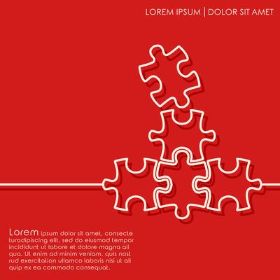 Outline puzzle background