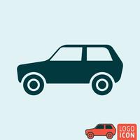 Icono de coche aislado vector