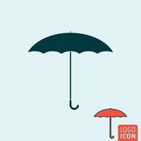 Umbrella icon isolated vector