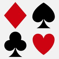 Playing card suit vector