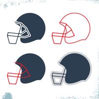 Football helmet icon vector