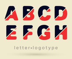Letter logo font vector