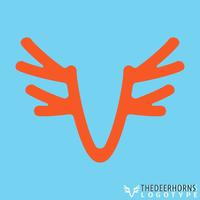 Deer horns symbol vector