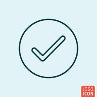 Icon line design vector