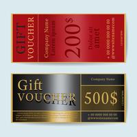 Gift voucher template vector