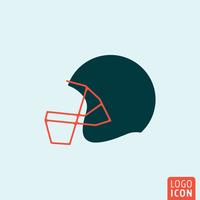 American football helmet vector