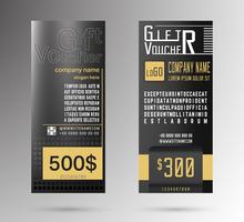 Gift voucher template vector