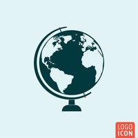 Globe icon isolated vector