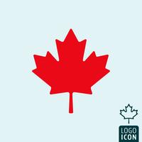 Icono de canada aislado vector