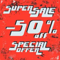 Super sale poster vector