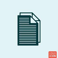 File document icon vector