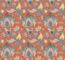 Indian National paisley ornament for cotton, linen fabrics. vector