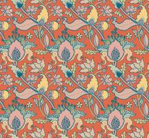 Indian National paisley ornament for cotton, linen fabrics. vector