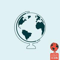 Earth icon isolated