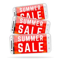 Summer Sale Mobile Phone vector