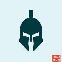 Trojan helmet icon vector