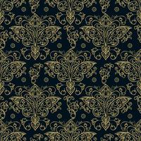 Seamless patterns of Russian motives of northern painting vector