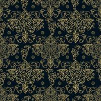 Seamless patterns of Russian motives of northern painting vector