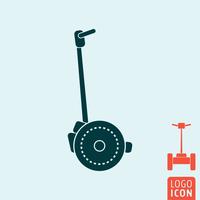 Icono de segway aislado vector