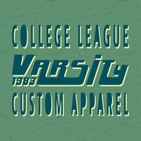 College vintage stamp vector