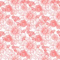 Trendy Seamless Floral Pattern  vector
